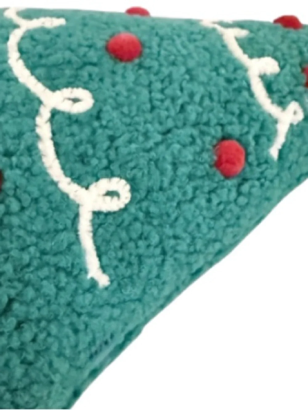 ⭐️Wondershop Sherpa Plush Christmas Tree Pillow - 15” NWT